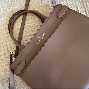 Kate Spade Large Leather Satchel bag (Muted mauve/purple)
